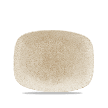 Raku Agate Grey Chefs Oblong Plate 10.3"X8" | Box of 12