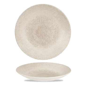 Raku Agate Grey Deep Coupe Plate 11" | Box of 12