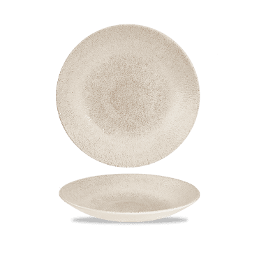Raku Agate Grey Deep Coupe Plate 8 2/3" | Box of 12