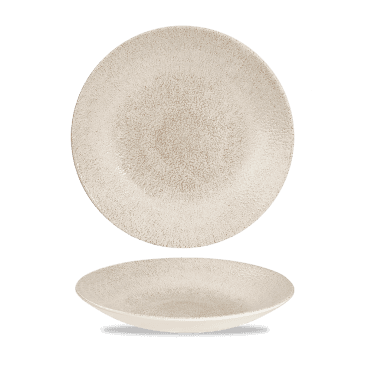 Raku Agate Grey Deep Coupe Plate 9 2/5" | Box of 12