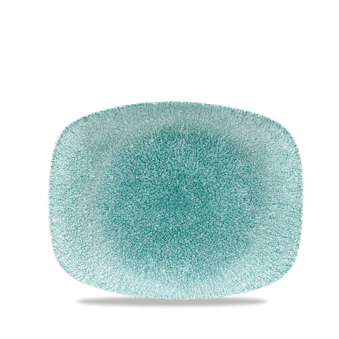 Churchill Raku Jade Green Chefs Oblong Plate 10.3