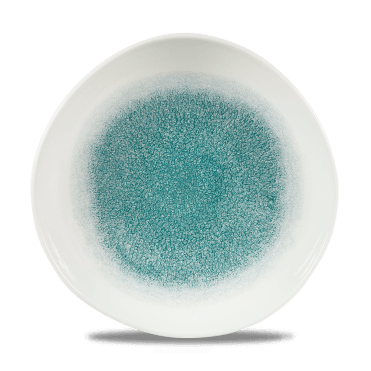 Raku Jade Green Round Trace Plate 10 3/8" | Box of 12
