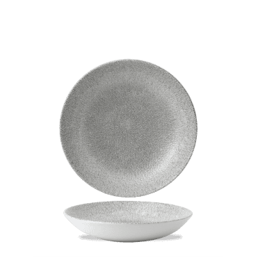 Raku Jasper Grey Evolve Coupe Bowl 7.25" | Box of 12
