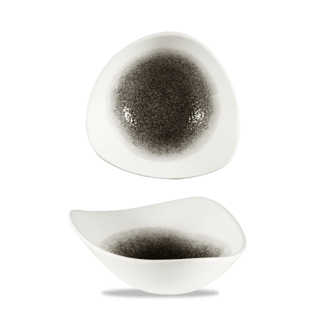 Churchill Raku Quartz Black Lotus Bowl 7