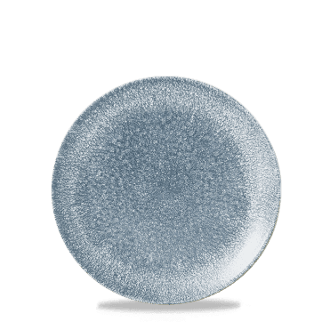 Raku Topaz Blue Evolve Coupe Plate 6.5" | Box of 12