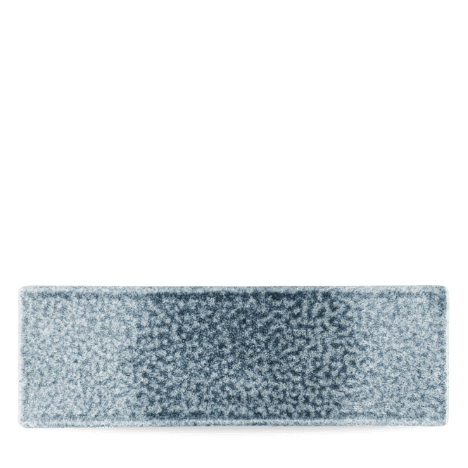 Churchill Raku Topaz Blue Oblong Plate 33X11cm | Box of 6