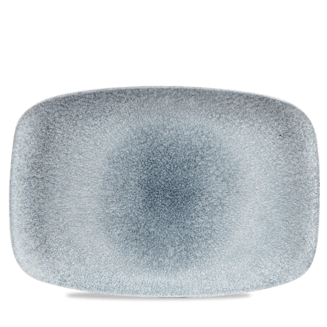 Churchill Raku Topaz Blue Oblong Platter 13 1/2
