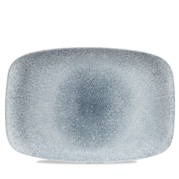 Raku Topaz Blue Oblong Platter 13 1/2" X 9 1/4" | Box of 6