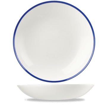 Retro Blue Coupe Bowl 12" | Box of 6