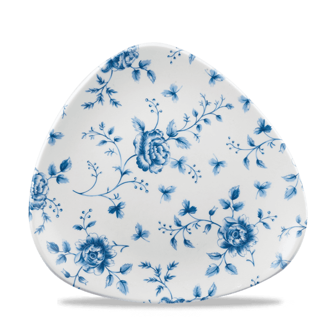 Churchill Rose Chintz Prague Lotus Triangle Plate 9 5/8