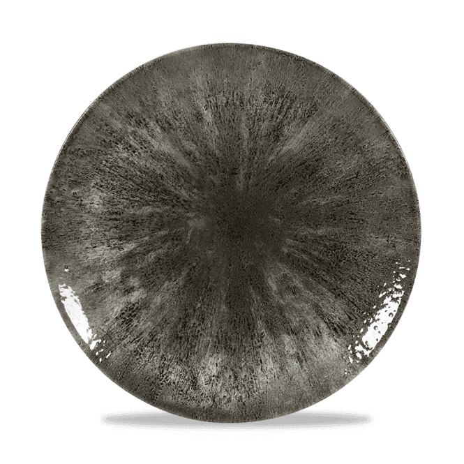 Churchill Stone Quartz Black Evolve Coupe Plate 10.25