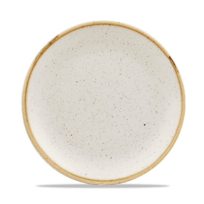 Churchill Stonecast Barley White Evolve Coupe Plate 21.7cm | Box of 12