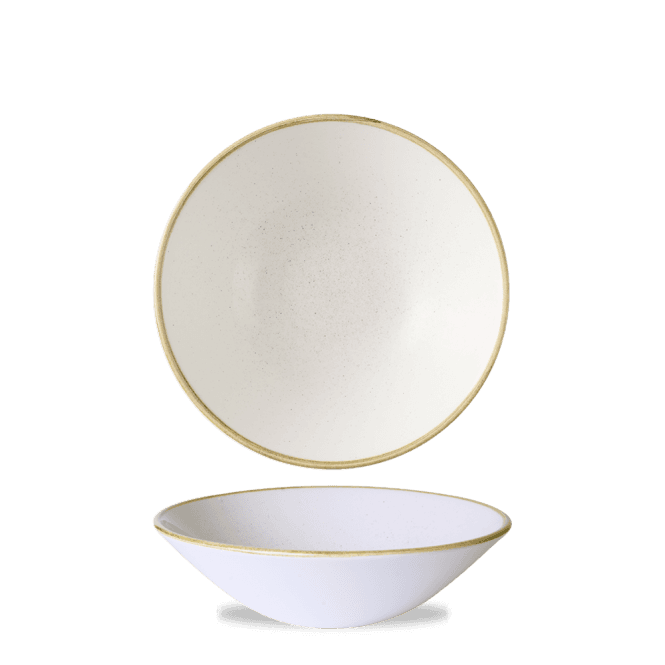 Churchill Stonecast Barley White Evolve Deep Coupe Bowl 7 1/2