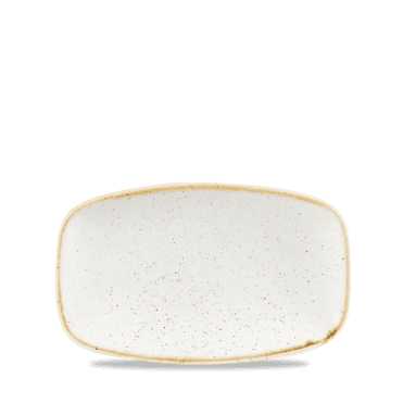 Stonecast Barley White Oblong Chefs Plate 7 4/5 X 4 3/4" | Box of 12
