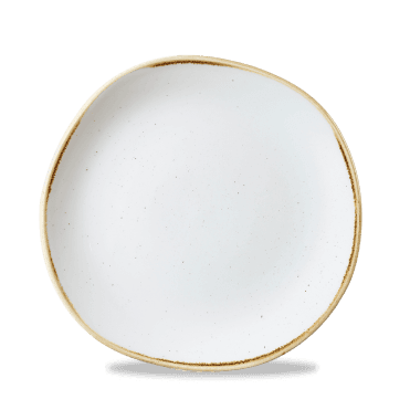 Stonecast Barley White Round Trace Plate 21cm | Box of 12