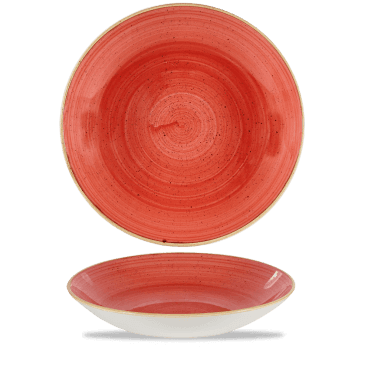 Stonecast Berry Red Coupe Large Bowl 12" | Box of 6