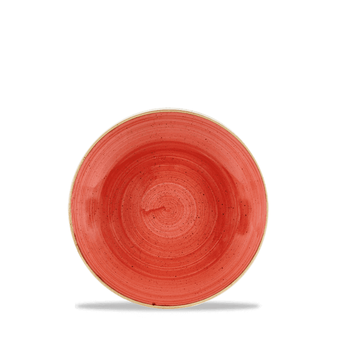 Churchill Stonecast Berry Red Evolve Coupe Bowl 7.25