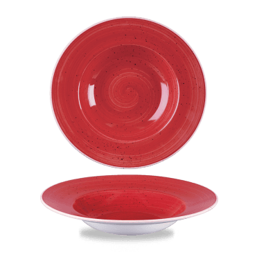 Stonecast Berry Red Profile Wide Rim Bowl Med 9.4" | Box of 12