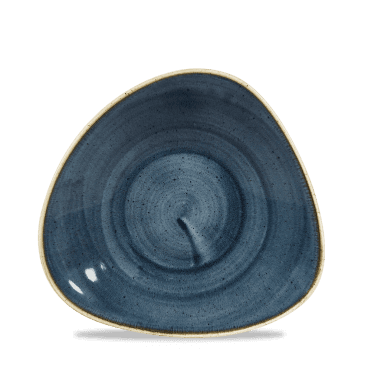 Stonecast Blueberry Triangle Shallow Bowl 8 1/4"X8 1/4" | Box of 12
