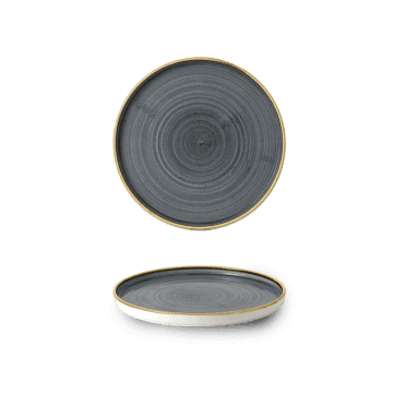 Stonecast Blueberry Walled Plate 8.67" | Box of 6