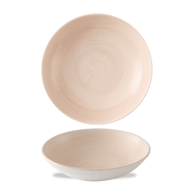 Churchill Stonecast Canvas Coral Coupe Bowl 7.25