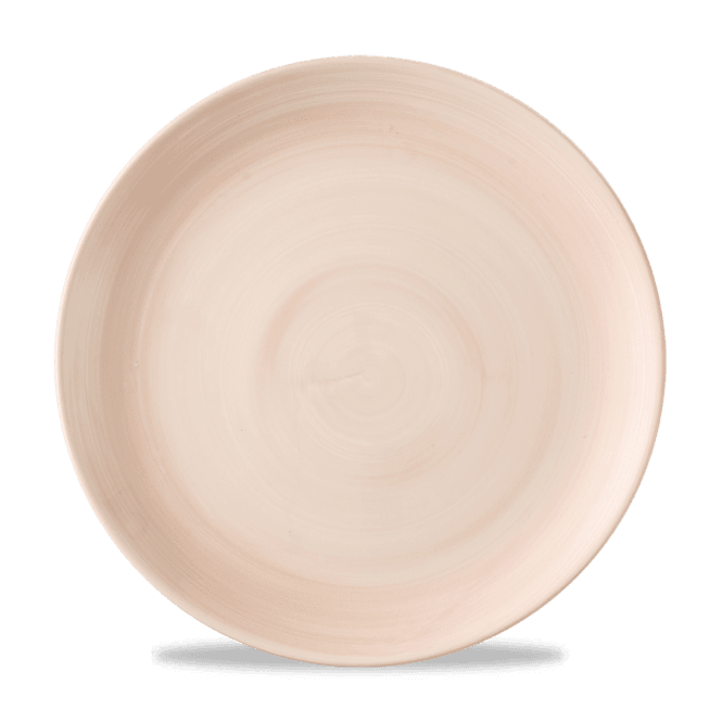 Churchill Stonecast Canvas Coral Evolve Coupe Plate 11.25