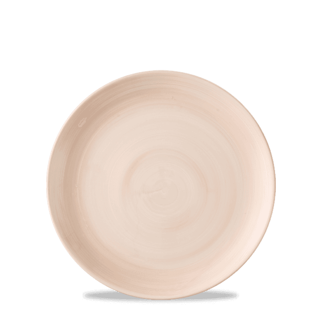 Churchill Stonecast Canvas Coral Evolve Coupe Plate 6.5