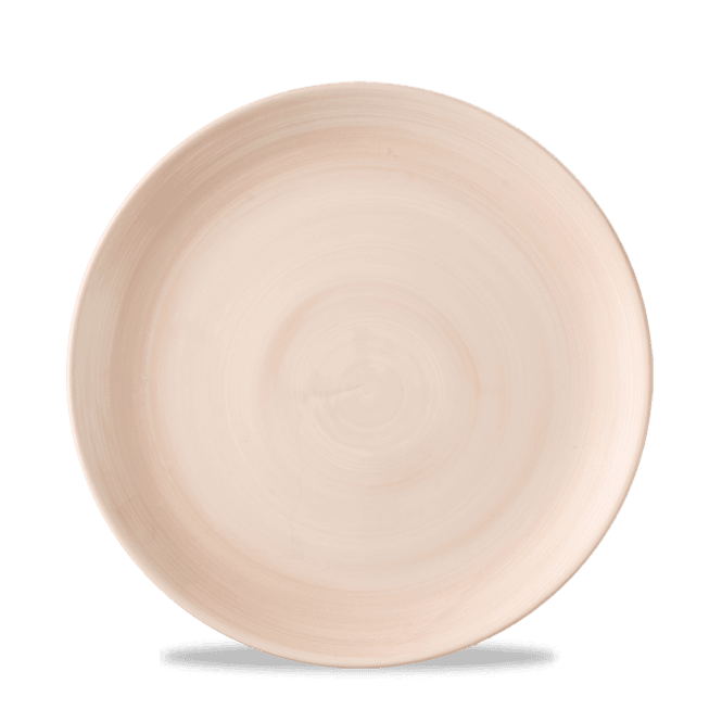 Churchill Stonecast Canvas Coral Evolve Coupe Plate 8.67