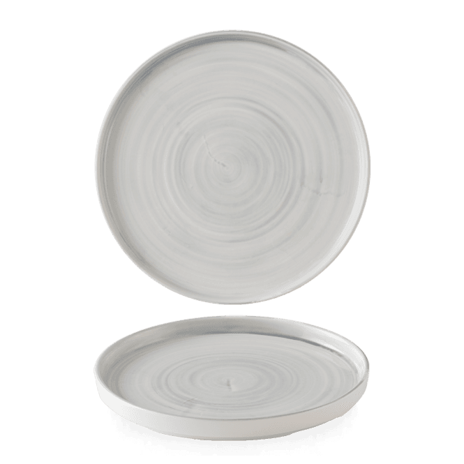 Churchill Stonecast Canvas Grey Walled Plate 10 2/8