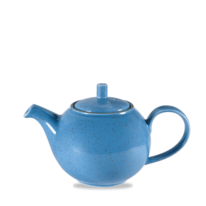 Churchill Stonecast Cornflower Blue Beverage Pot 15oz | Box of 4