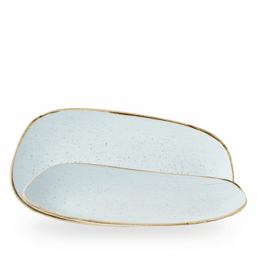 Stonecast Duck Egg Opal Organic Oblong Plate 35 X 18.5cm | Box of 6