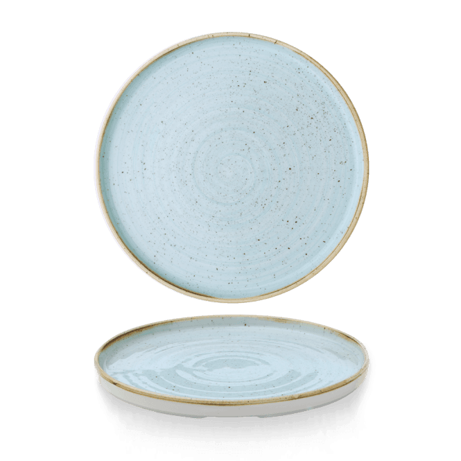 Churchill Stonecast Duck Egg Walled Plate 10 2/8