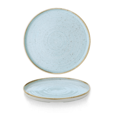 Stonecast Duck Egg Walled Plate 10 2/8" | Box of 6
