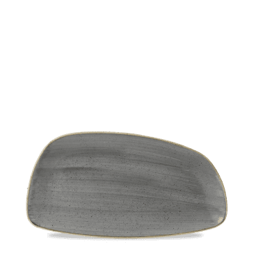 Stonecast Grey Chefs Geo Plate 11 3/4X6 1/8" | Box of 12