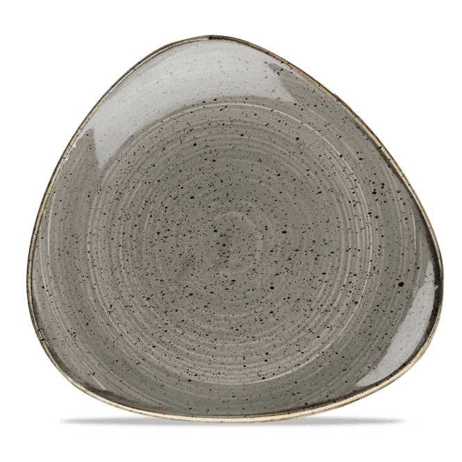 Churchill Stonecast Grey Lotus Plate | Box of 12