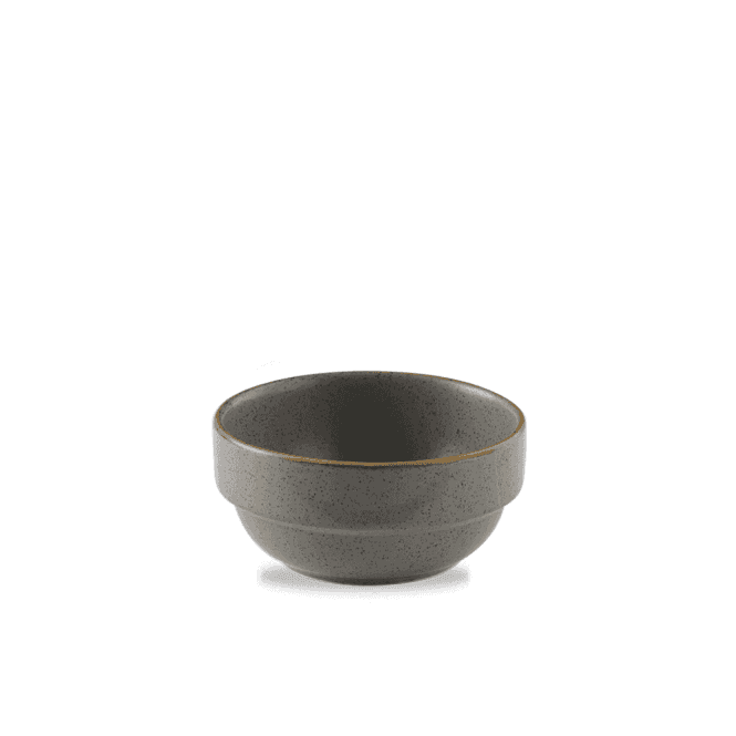 Churchill Stonecast Grey Profile Stacking Bowl 12.6oz | Box of 6