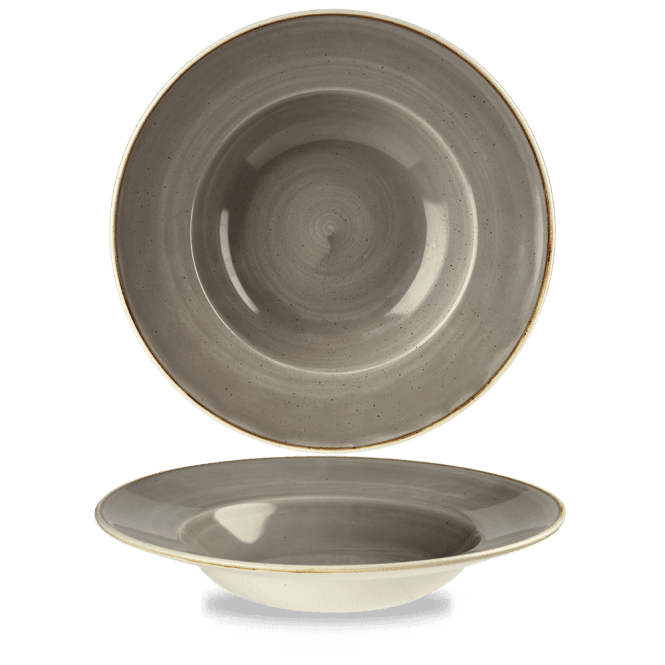 Churchill Stonecast Grey Profile Wide Rim Bowl Large 27.69cm | Box of 12