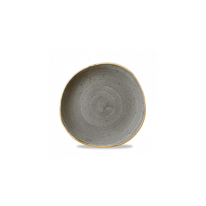 Churchill Stonecast Grey Round Trace Plate 21cm | Box of 12