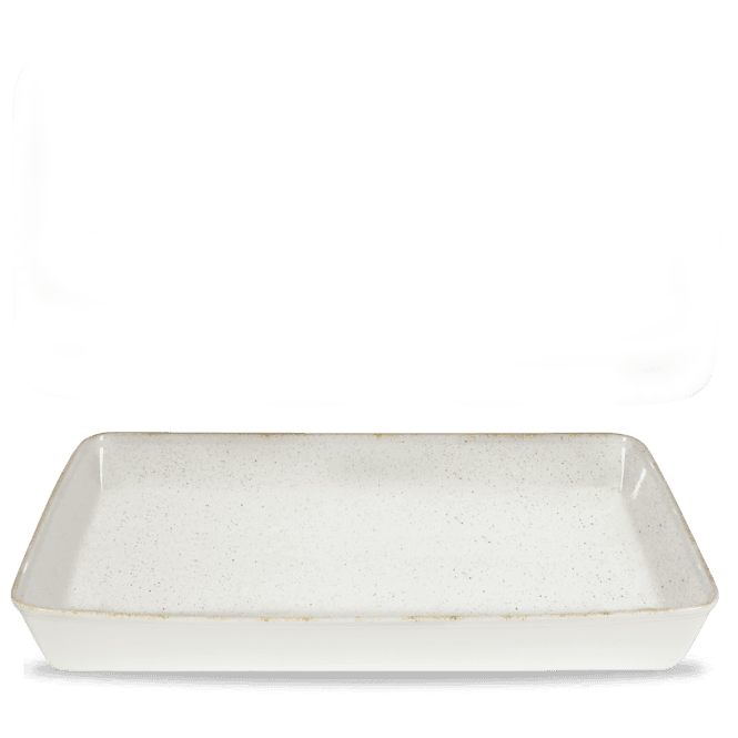 Churchill Stonecast Hints Barley White Rectangle Baking Tray 21X13X2.5