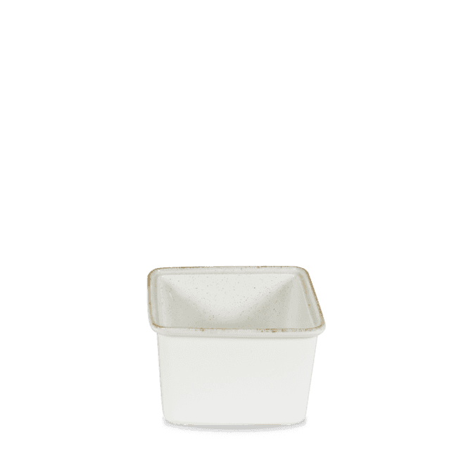 Churchill Stonecast Hints Barley White Small Casserole Dish 7X6 1/2X4 1/2