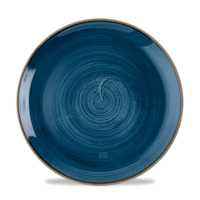Churchill Stonecast Java Blue Evolve Coupe Plate 10.25