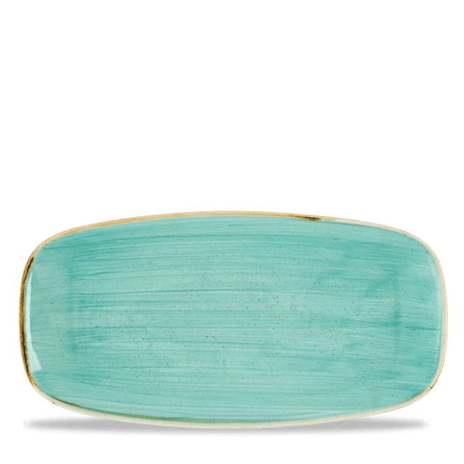 Churchill Stonecast Mint Chefs Oblong Plate 11 3/4X6