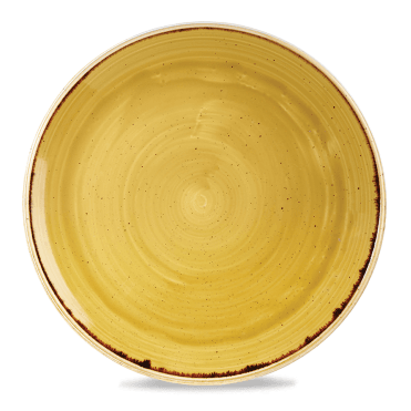 Stonecast Mustard Coupe Evolve Plate 12 3/4" | Box of 6