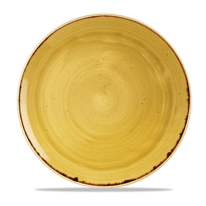 Churchill Stonecast Mustard Evolve Coupe Plate 28.8cm | Box of 12