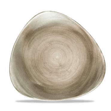 Stonecast Patina Antique Taupe Lotus Plate 11 1/4" | Box of 12