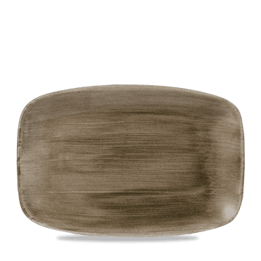 Stonecast Patina Antique Taupe Oblong Chefs Plate 12 X 7 4/5" | Box of 6