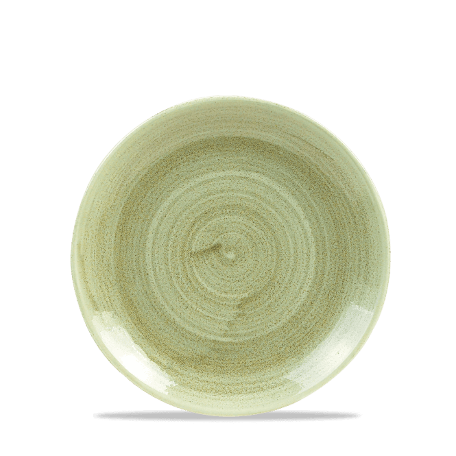 Churchill Stonecast Patina Burnished Green Evolve Coupe Plate 6.5