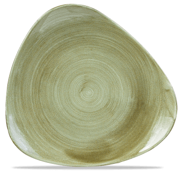 Stonecast Patina Burnished Green Lotus Plate 12" | Box of 6