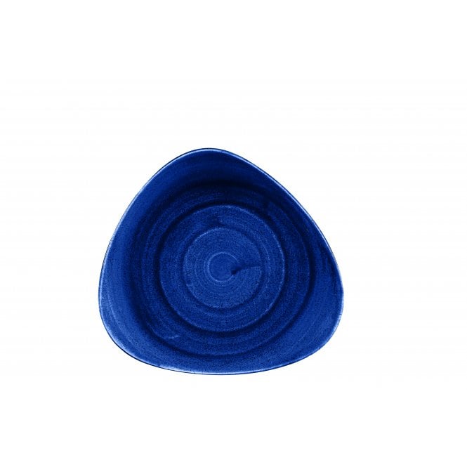 Churchill Stonecast Patina Cobalt Blue Lotus Plate 9 5/8