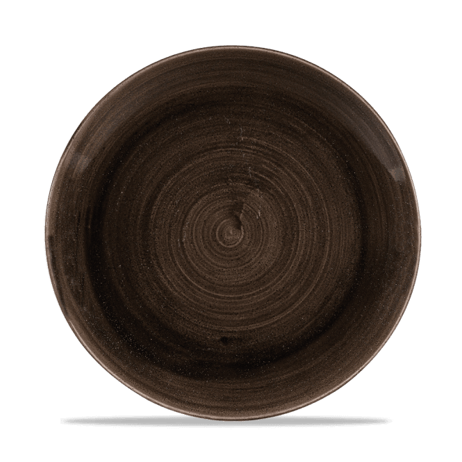 Churchill Stonecast Patina Iron Black Evolve Coupe Plate 10.25